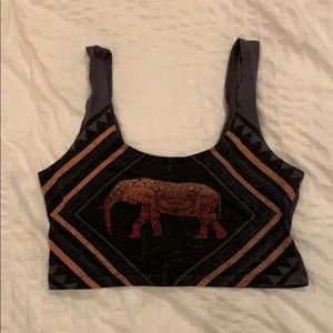 Gray Urban Outfitters crop top